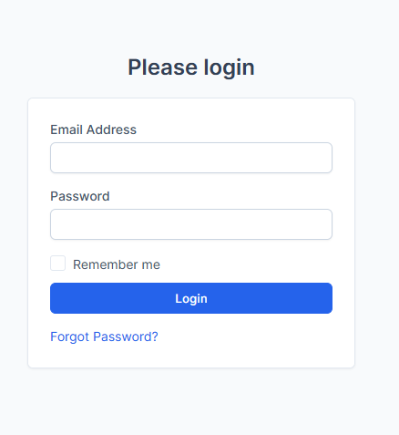 Login Page
